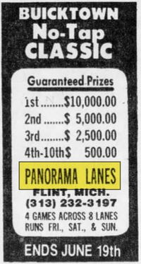 Panorama Lanes - May 1978 Ad